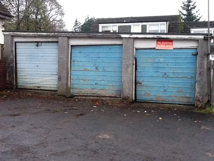 Glasgow garage doors - before